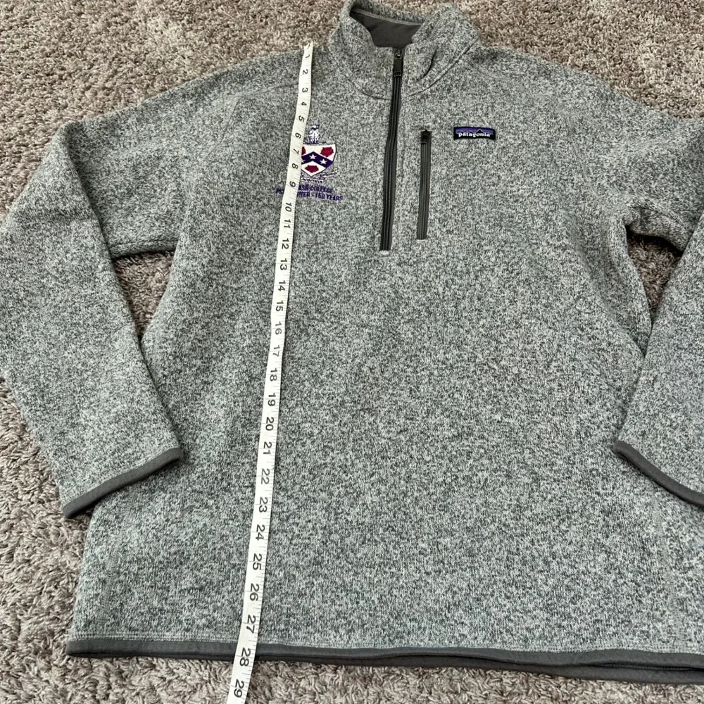 Patagonia Better Sweater 1/4 Zip Fleece Wabash College Grey Mens Large L‎